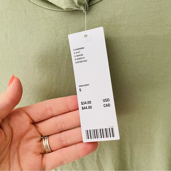 Urban Outfitters Long Sleeve Bodysuit Green Sz Small NWT - Picture 6 of 11